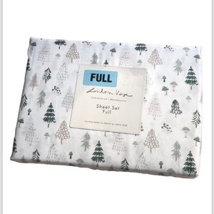 London Kaye Christmas Trees Holiday Sheet Set